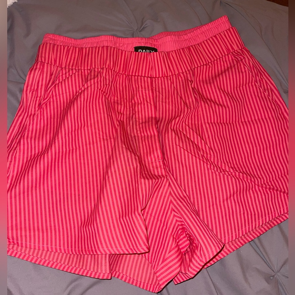 Daily Drills Poplin Double Band Shorts! Pink M/L